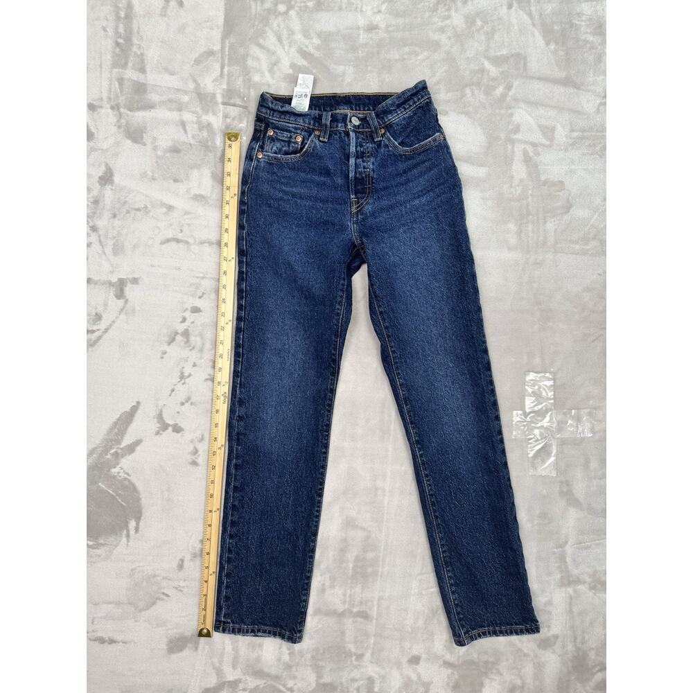 Levis 501 Premium Straight Fit Womens Jeans Size Dark Wash 24x30‎